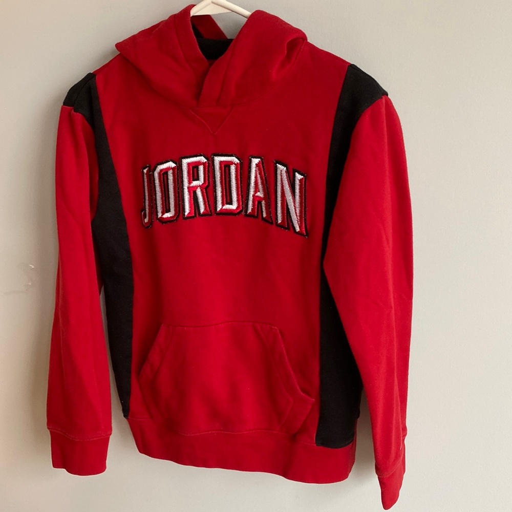 Jordan long sleeve hoodie kids size L 12/14